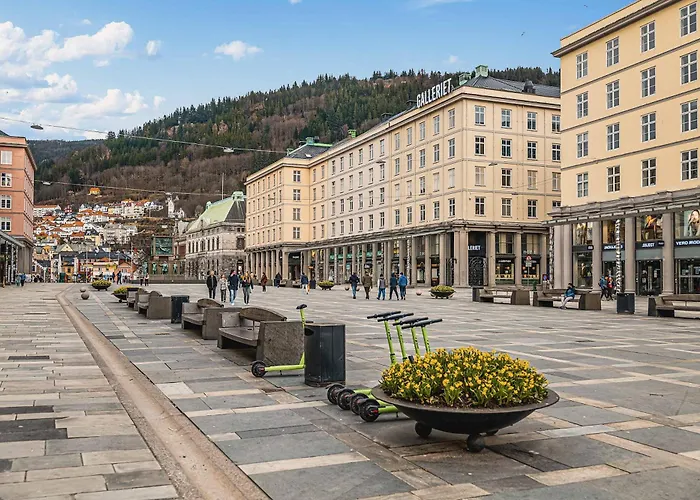 Appartement Dinbnb L 200m To Torgallmenningen L High-end L Steps From Center